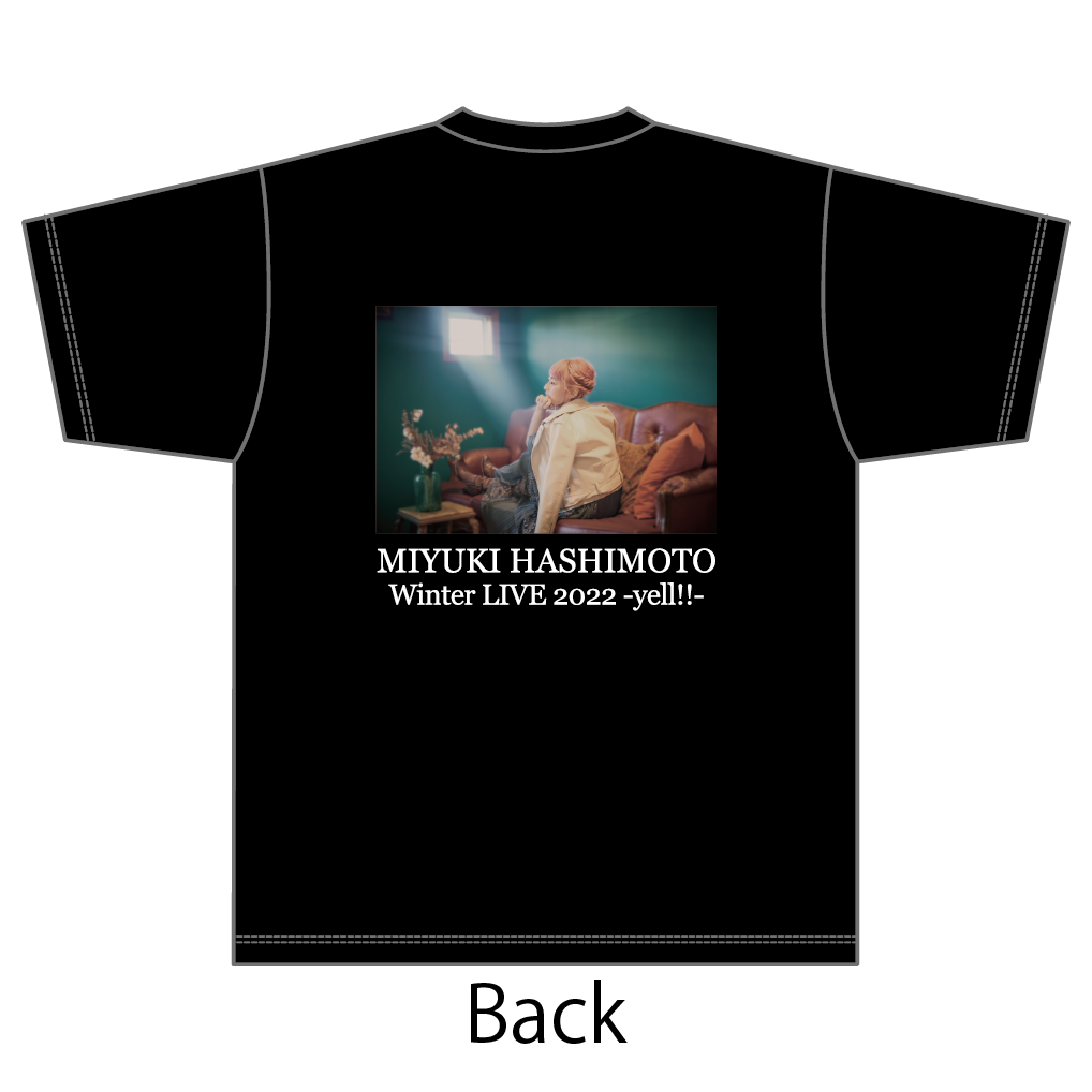 【橋本みゆき】Tシャツ MIYUKI HASHIMOTO Winter Live2022 -yell!-