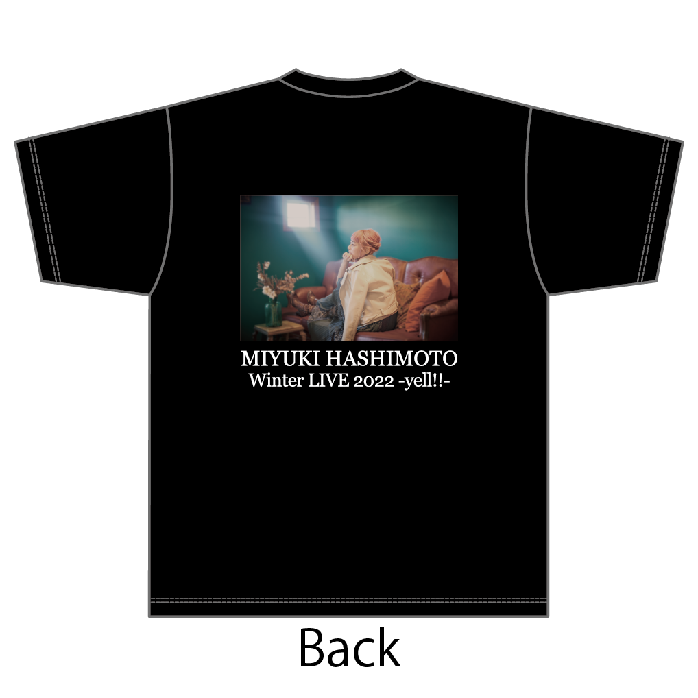 橋本みゆき】Tシャツ MIYUKI HASHIMOTO Winter Live2022 -yell